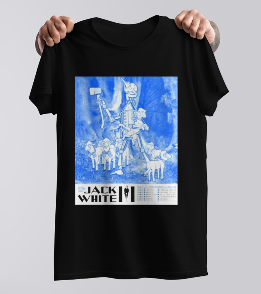 Jack White United Kingdom And Ireland 2026 Tour Tin Man With Sheep T-Shirt