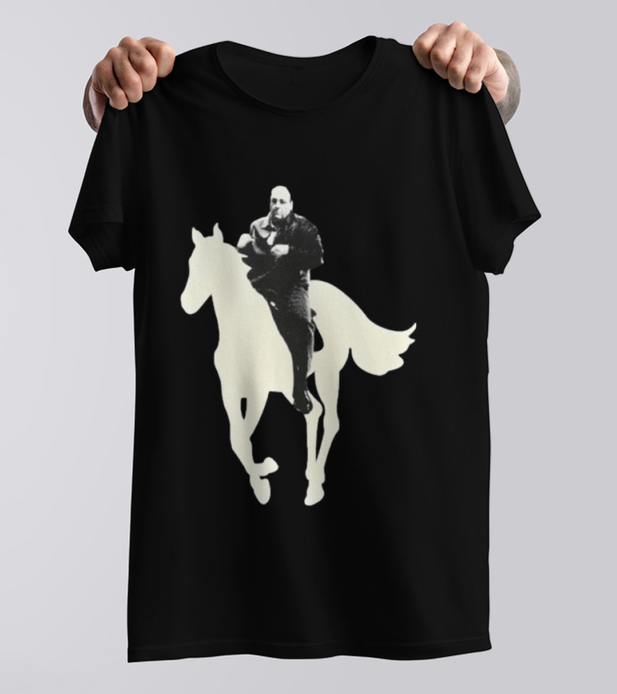 James Gandolfini The Sopranos Horse Riding T-Shirt