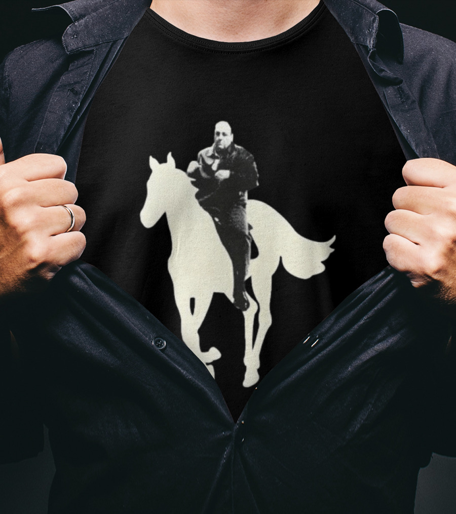 James Gandolfini The Sopranos Horse Riding T-Shirt