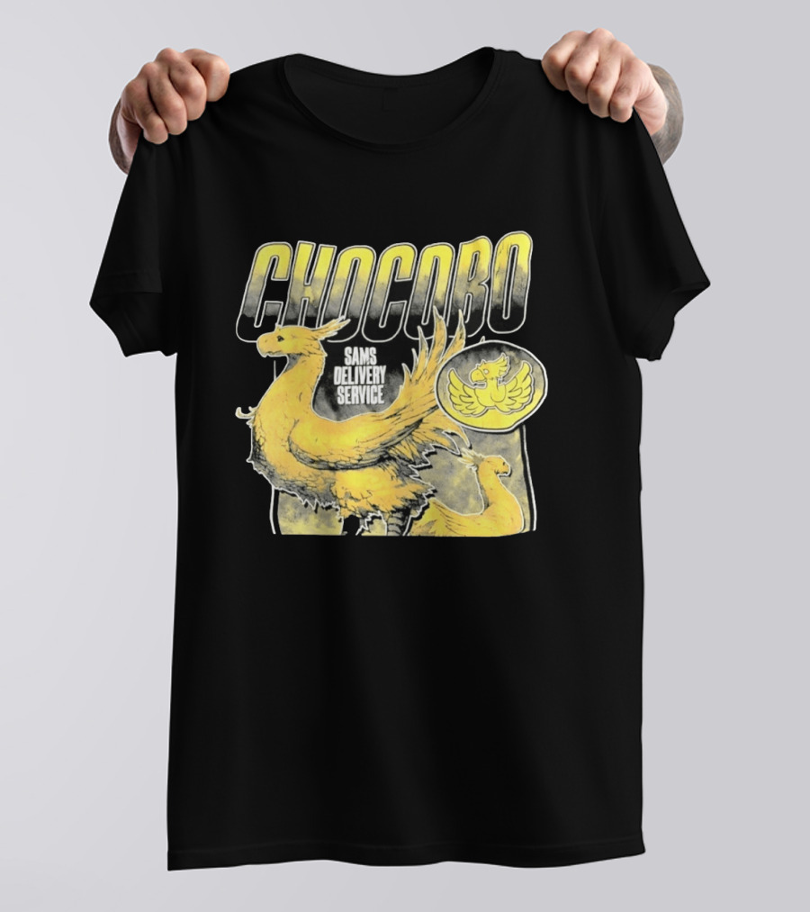 Chocobo Sams Delivery Service Final Fantasy Yellow Bird T-Shirt