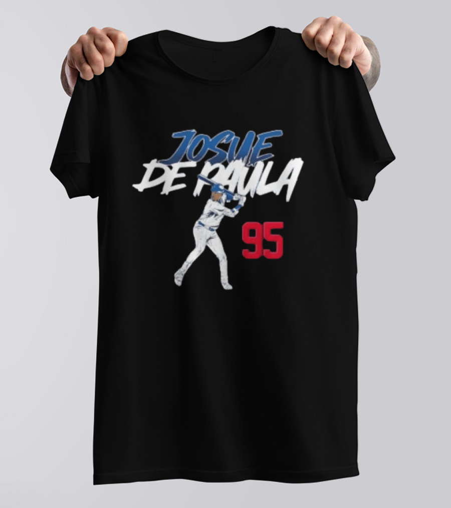 Josue De Paula 95 Dodgers Slugger Baseball Swing T-Shirt