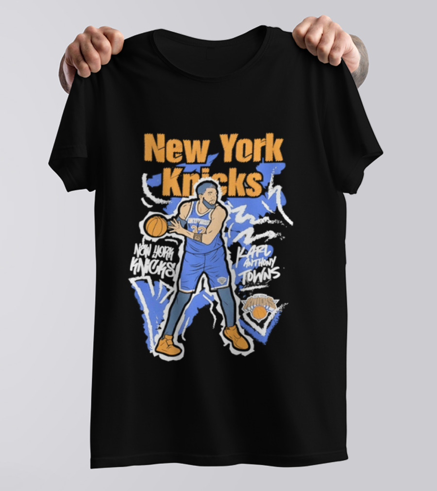 New York Knicks NBA Karl Anthony Towns Basketball T-Shirt