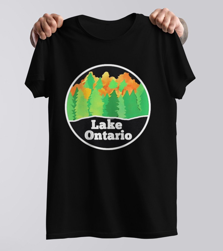 Lake Ontario Colorful Forest Landscape Nature Outdoors T-Shirt