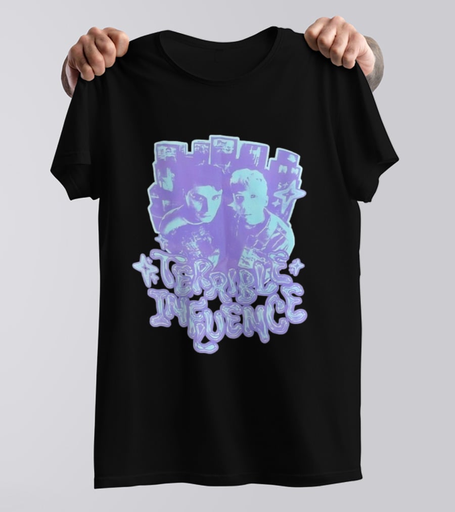 Terrible Influence Gerard Way Frank Iero Graphic Duo Purple T-Shirt