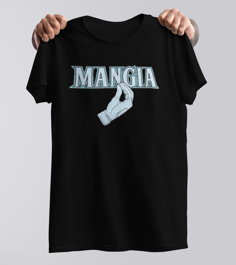 Dominic Canzone Seattle Mariners Mangia Gesture Fan T-Shirt