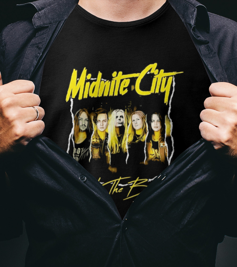 Midnite City Bite The Bullet Band Hard Rock Music T-Shirt