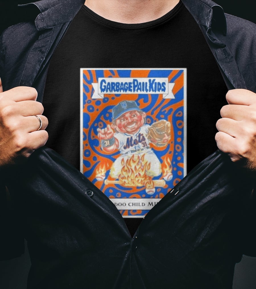 Garbage Pail Kids Mets Voodoo Child Mike Piazza Cards T-Shirt