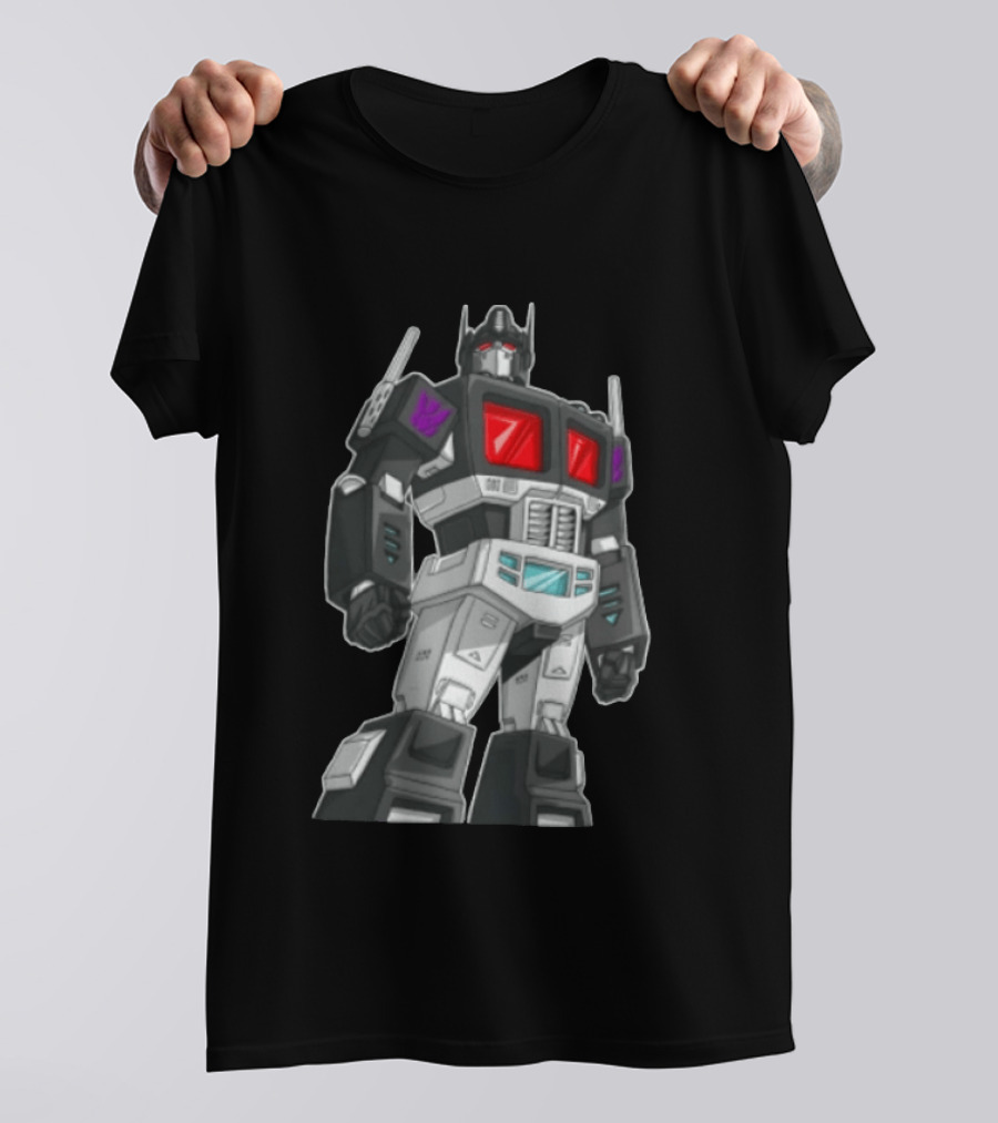 Transformers Decepticons Ajs Black Robot Red Windows Grid Cartoon T-Shirt