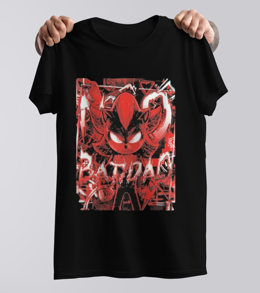 No Batidao Red Black Anime Character Energetic T-Shirt