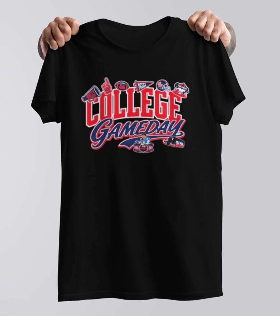 College Gameday Ole Miss September 19 2026 Football Tailgate Party T-Shirt