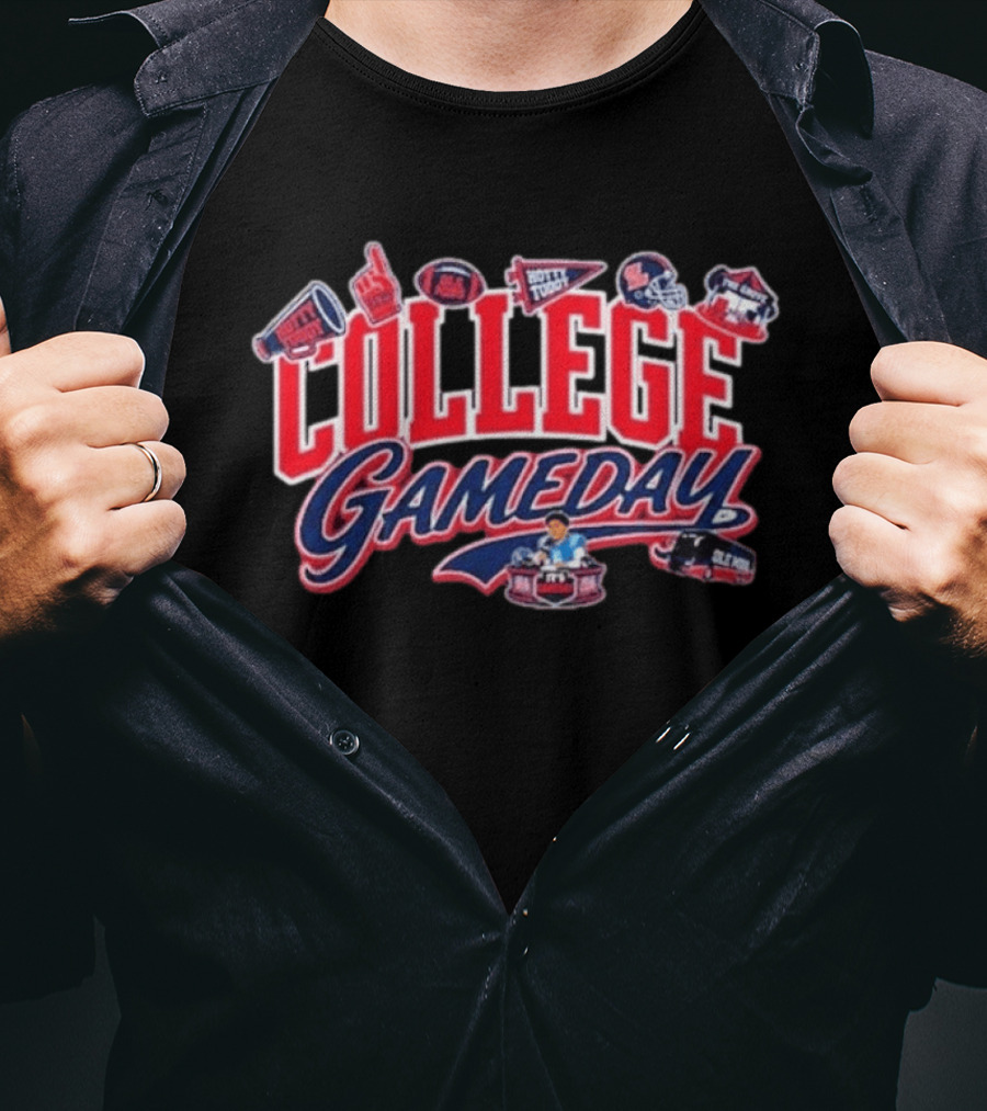 College Gameday Ole Miss September 19 2026 Football Tailgate Party T-Shirt
