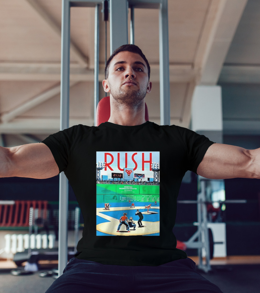 Rush 2112 Fifty Something Tour Boston Massachusetts TD Garden September 5 2024 Stadium Baseball T-Shirt
