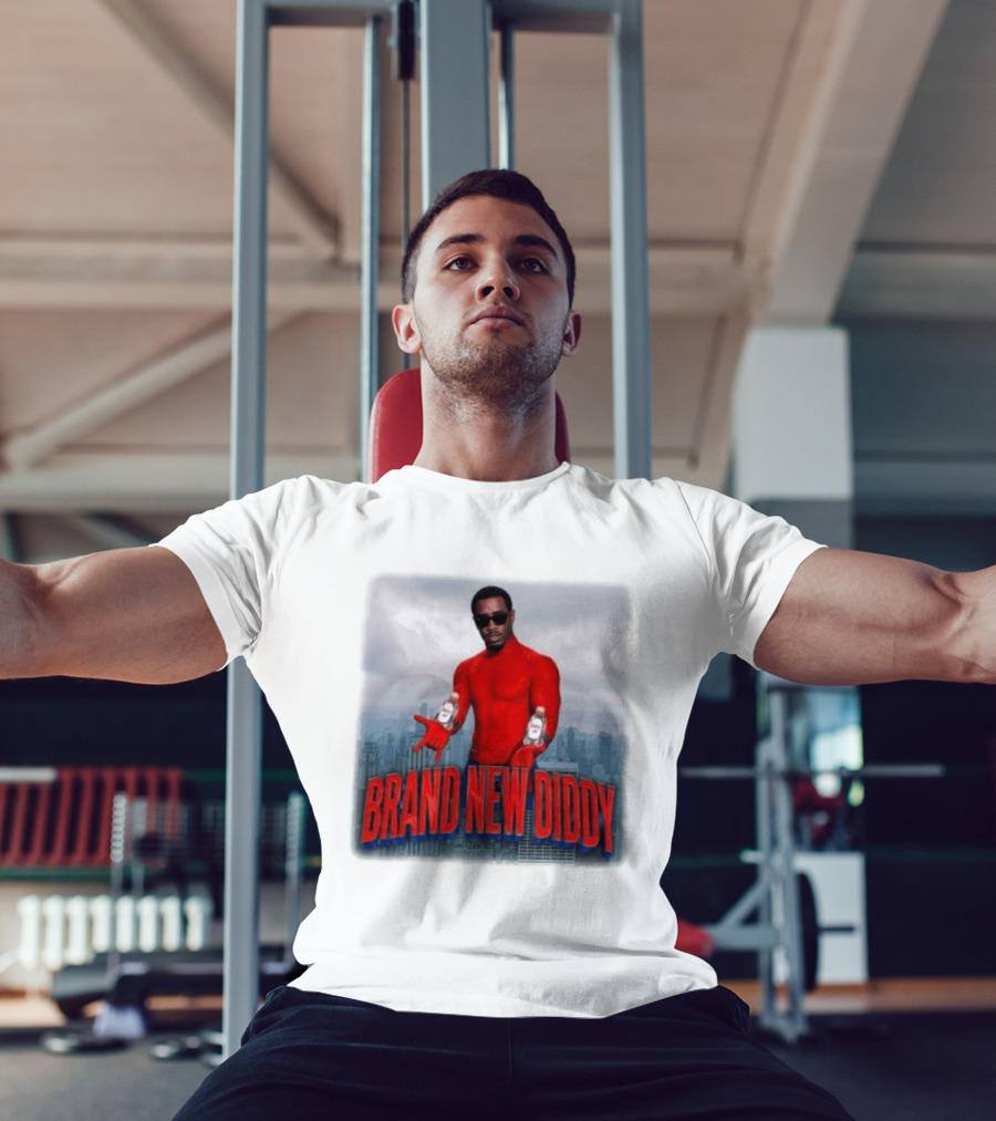 Brand New Diddy Red Outfit With Baby Oil Sean Combs City T-Shirt