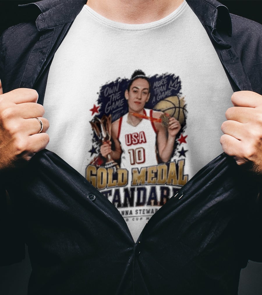 USA 10 Gold Medal Standard Breanna Stewart Basketball T-Shirt