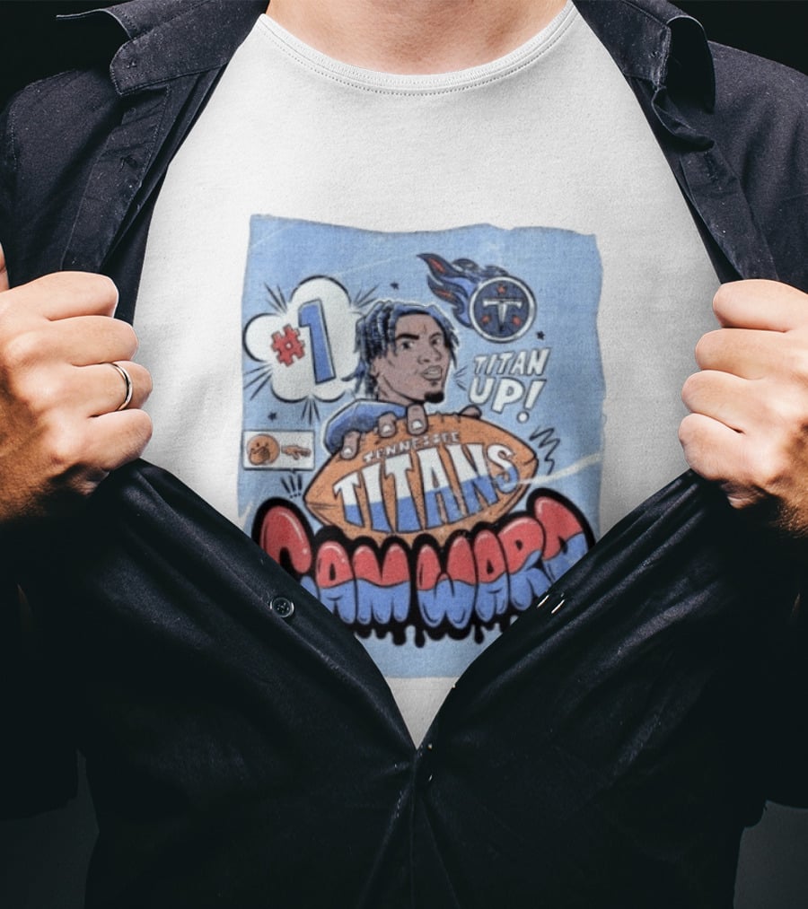 #1 Tennessee Titans Titan Up Cam Ward Comic T-Shirt