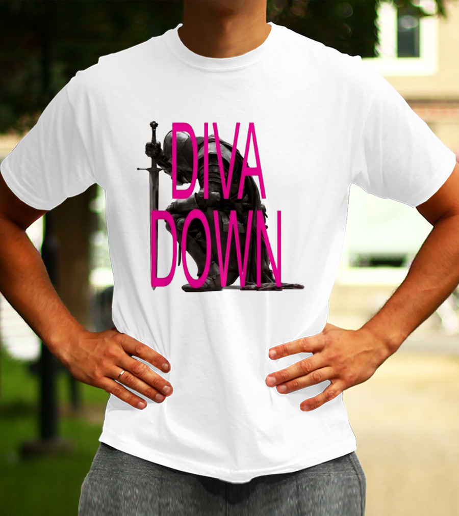 Diva Down Knight Sword Warrior Armor T-Shirt