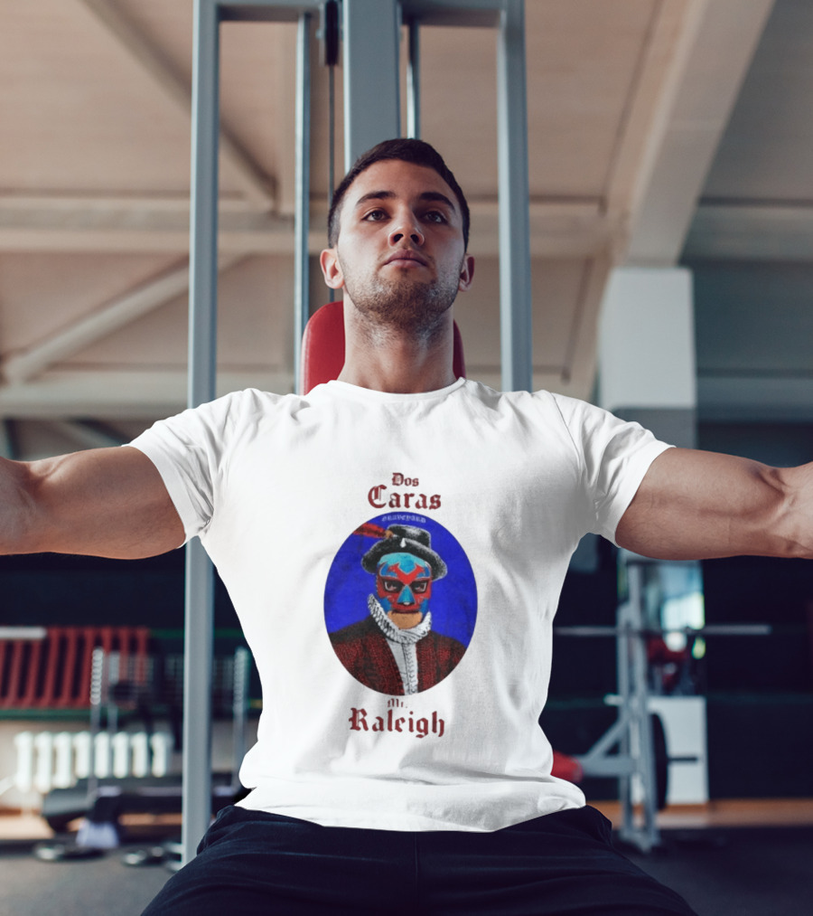 Dos Caras Mr Raleigh Graveyard Lucha Libre Mask T-Shirt