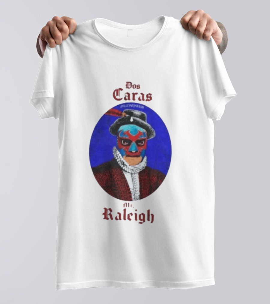Dos Caras Mr Raleigh Graveyard Lucha Libre Mask T-Shirt