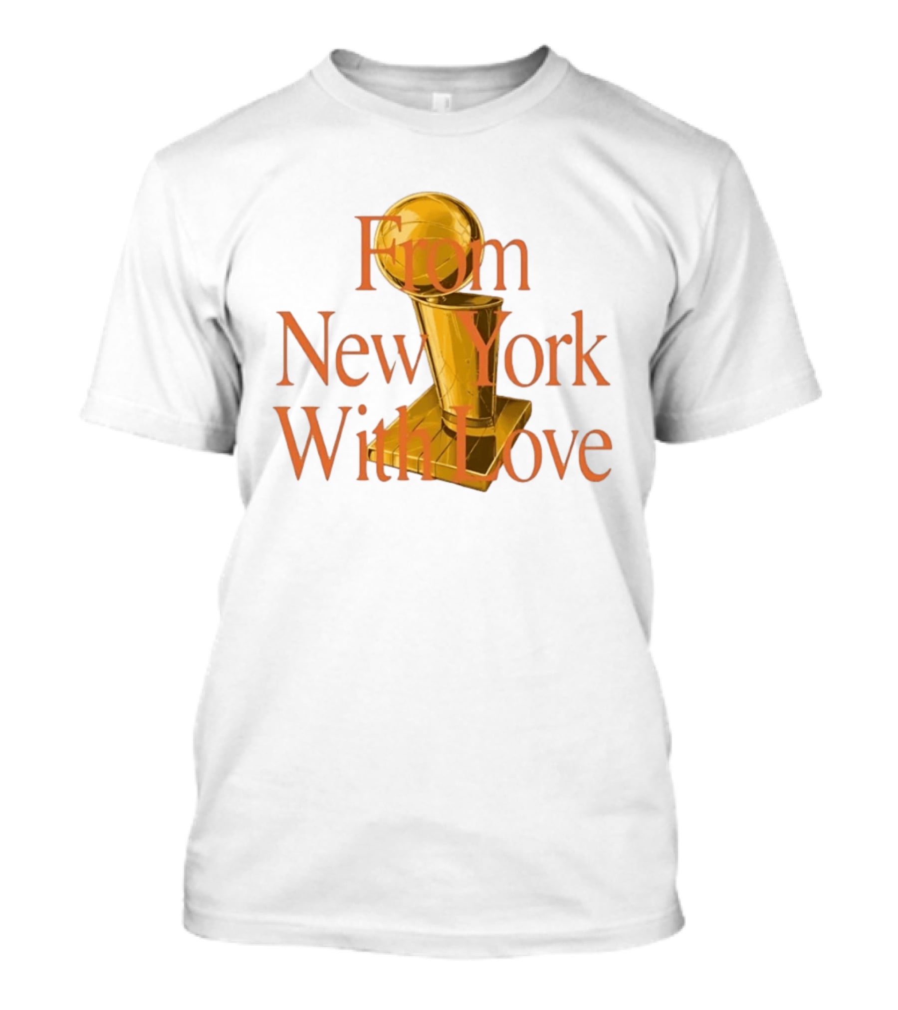 From New York With Love Bricks And Wood Basketball Trophy T-Shirt
