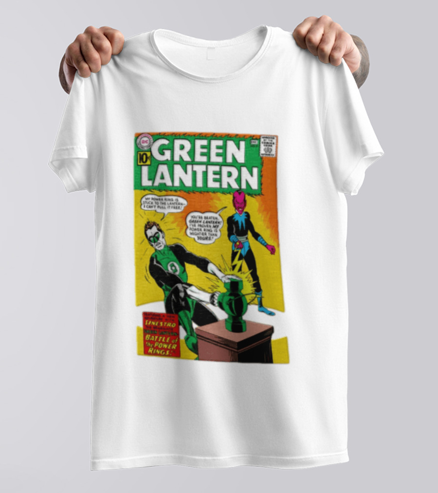 Green Lantern Sinestro Battle Of The Power Rings Comic Cover DC Comics T-Shirt