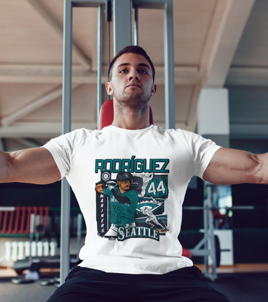 Rodríguez 44 Seattle Mariners Baseball Player T-Shirt