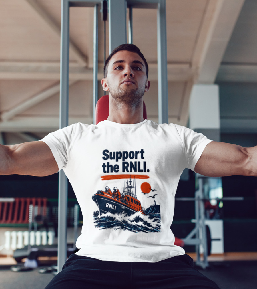 Support The RNLI Lifeboat Crew Royal National Lifeboat Institution T-Shirt