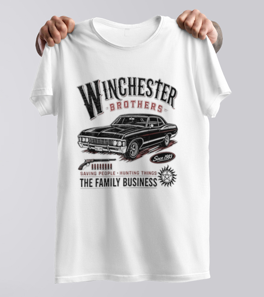 Winchester Brothers Saving People Hunting Things The Family Business T-Shirt