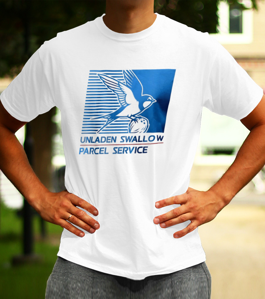 Unladen Swallow Parcel Service Monty Python T-Shirt