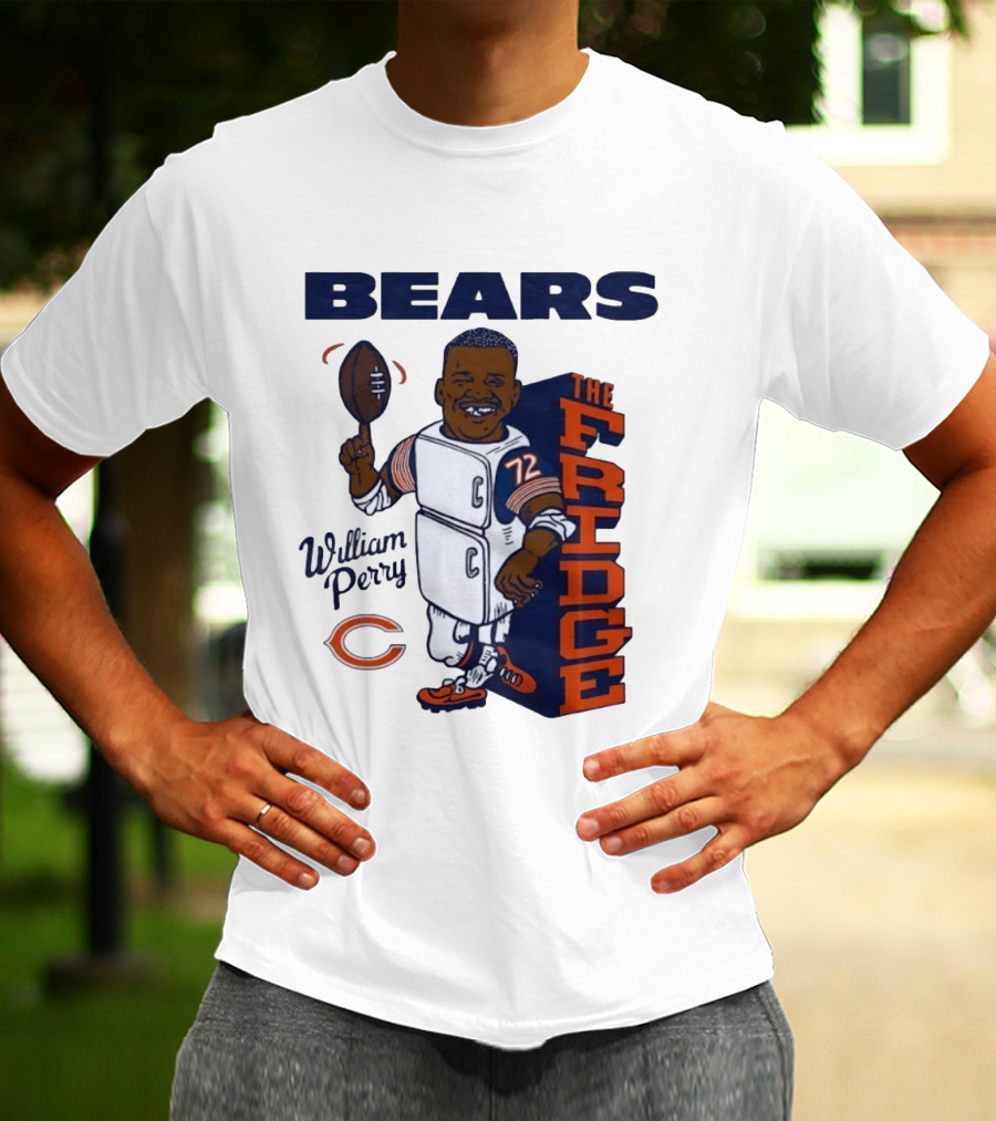 Chicago Bears William Perry The Fridge 72 Football T-Shirt
