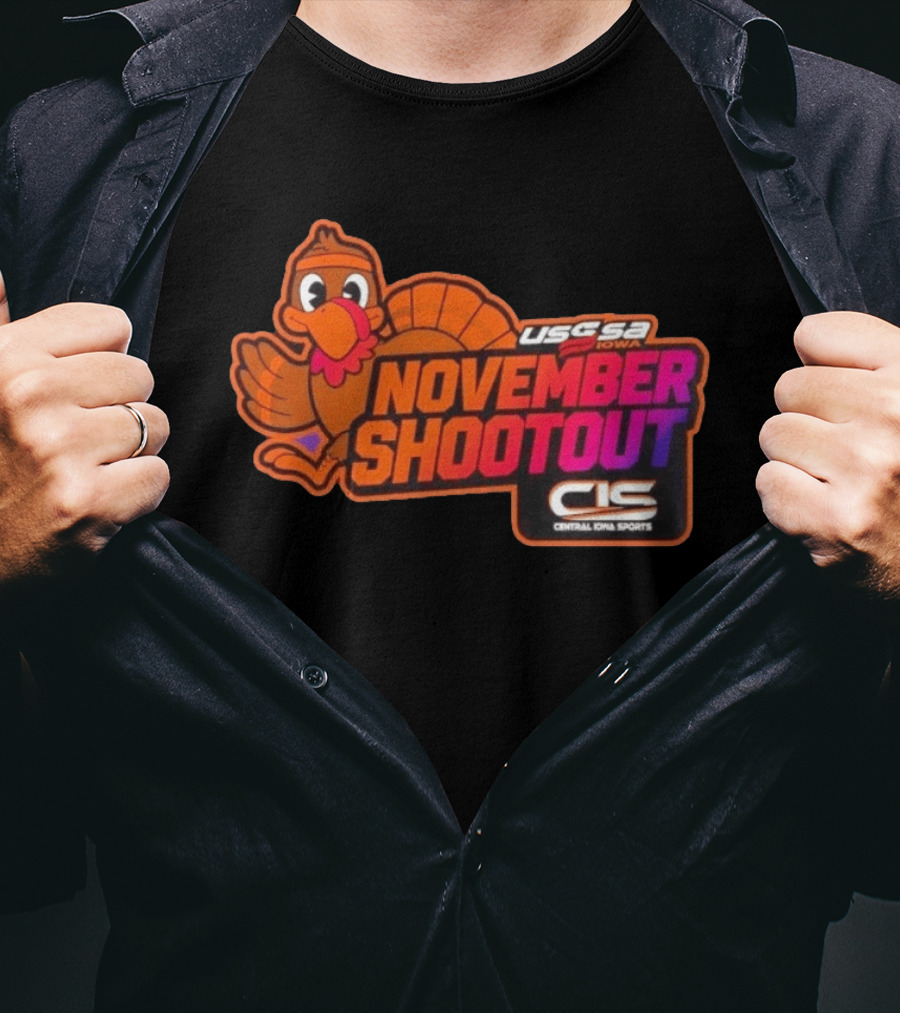 USSSA Iowa November Shootout CIS Central Iowa Sports Turkey 2026 T-Shirt