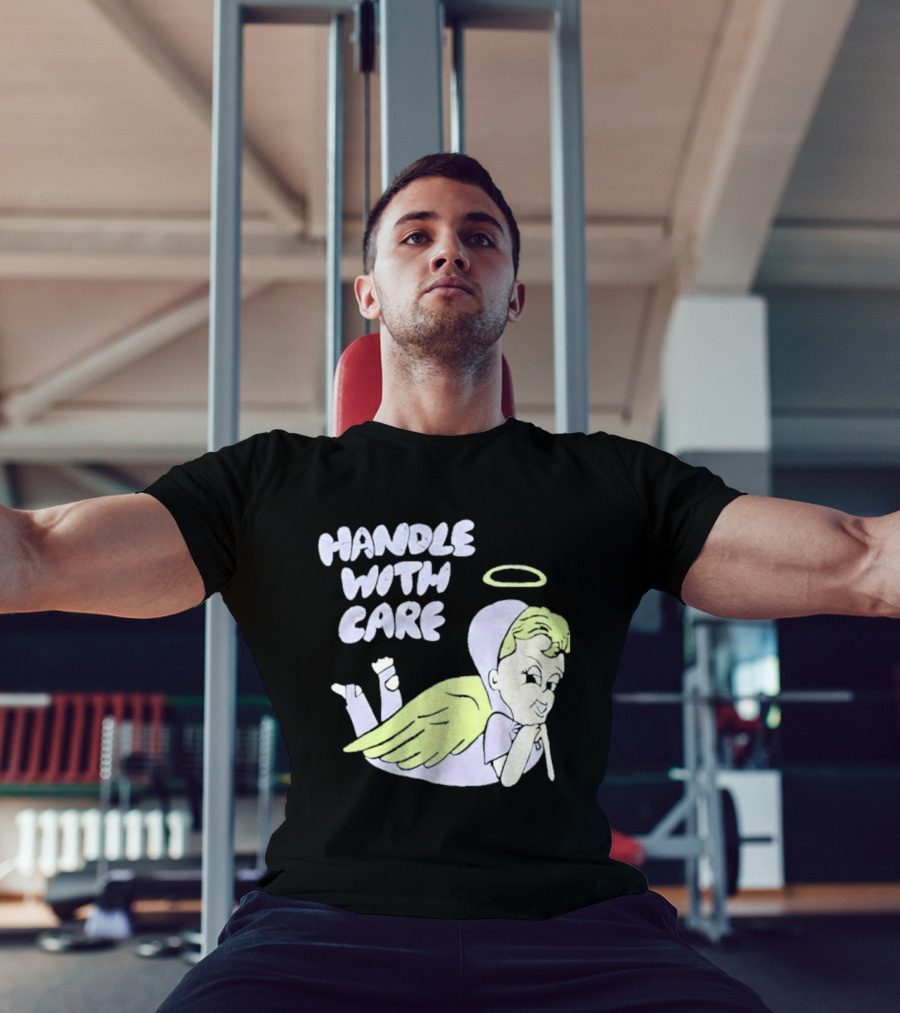 Handle With Care Angel Pastel Halo Wings T-Shirt