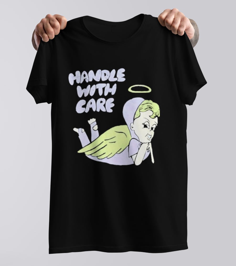 Handle With Care Angel Pastel Halo Wings T-Shirt