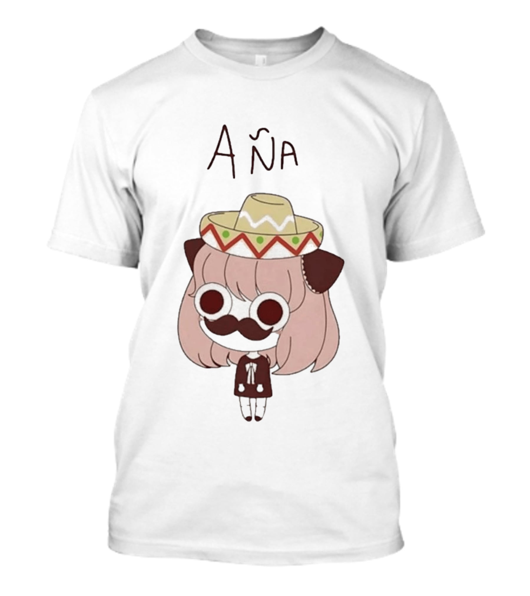 Aña Anya Forger Meme Sombrero Mustache T-Shirt