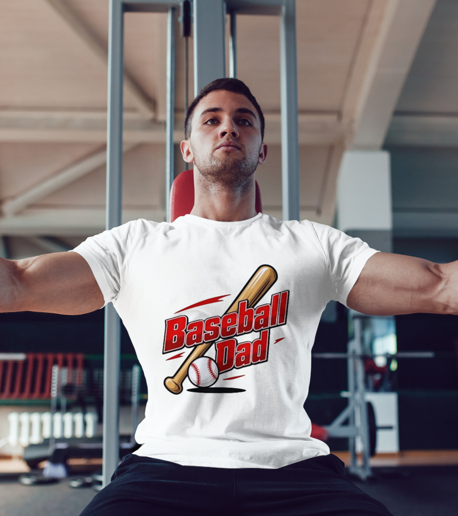 Baseball Dad Bat And Ball Sports T-Shirt