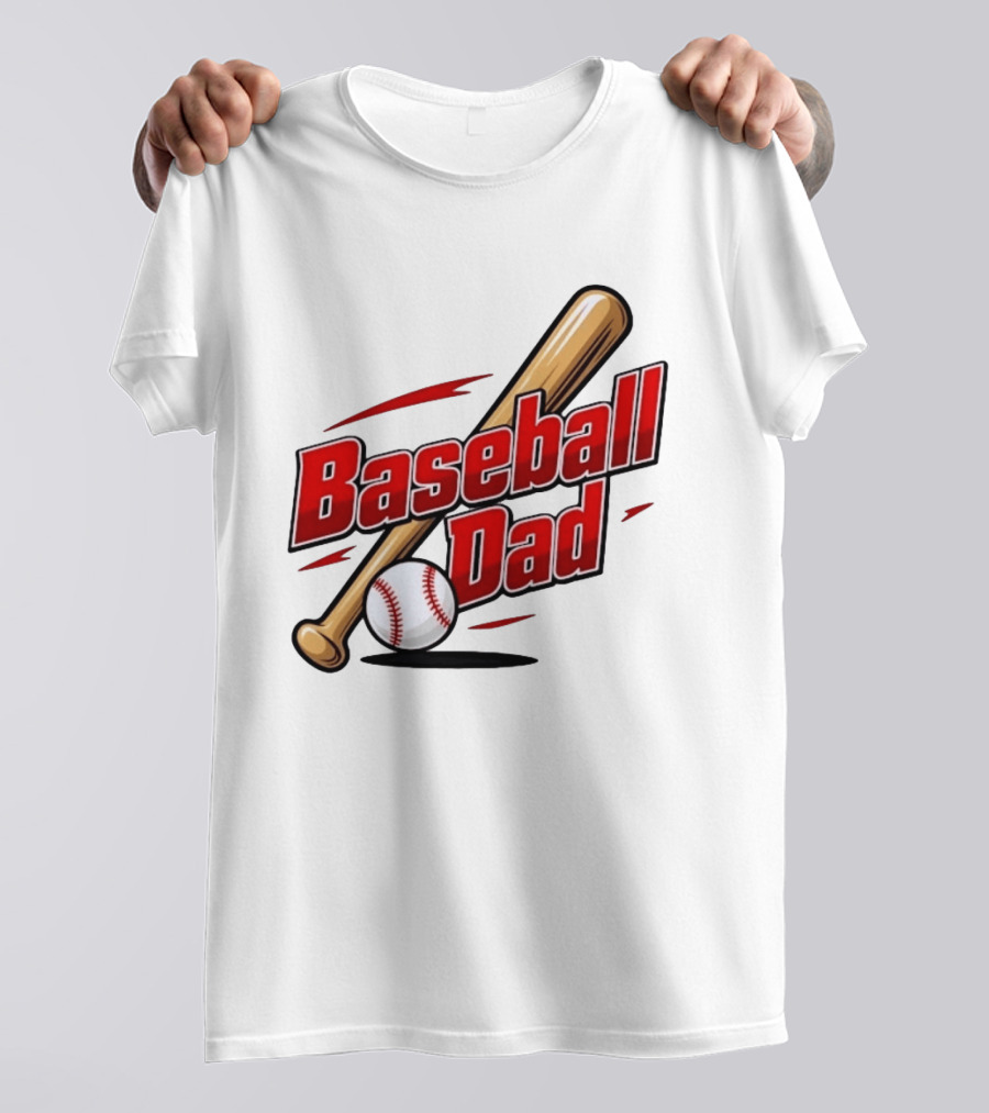 Baseball Dad Bat And Ball Sports T-Shirt