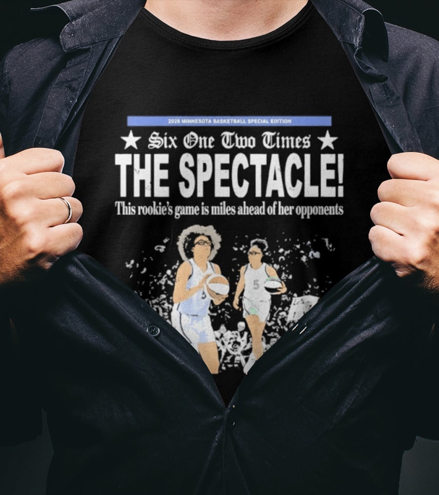 2026 Minnesota Basketball Special Edition Six One Two Times The Spectacle Rookie Game T-Shirt