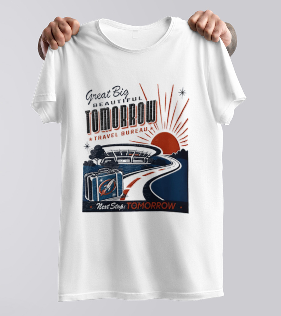 Great Big Beautiful Tomorrow Travel Bureau Tomorrow Carousel T-Shirt