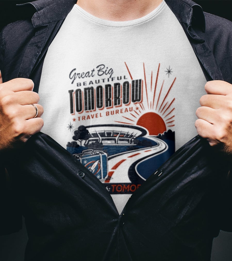 Great Big Beautiful Tomorrow Travel Bureau Tomorrow Carousel T-Shirt
