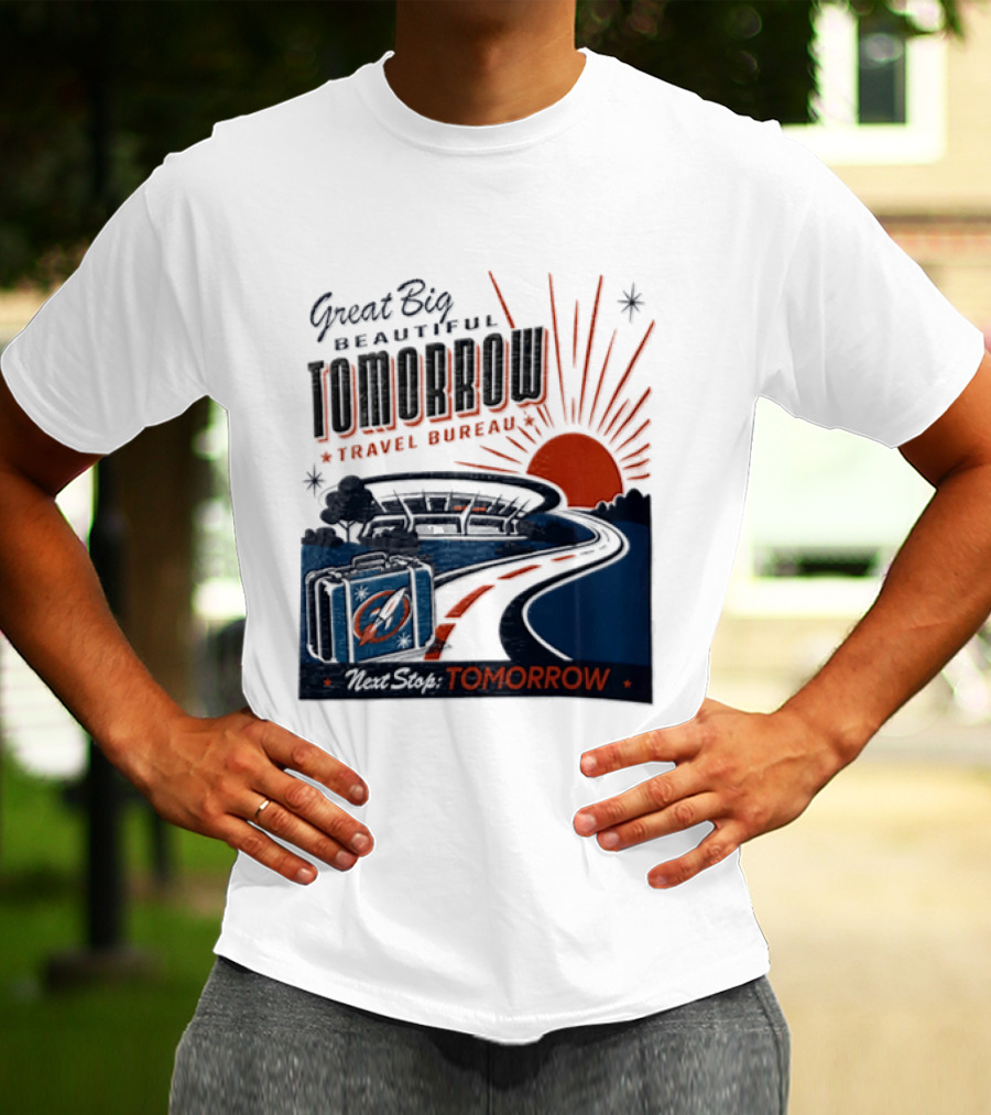 Great Big Beautiful Tomorrow Travel Bureau Tomorrow Carousel T-Shirt