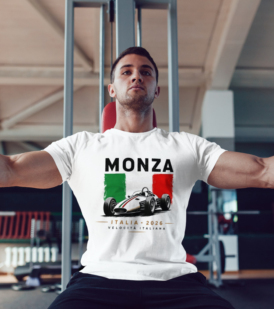Monza Italia 2026 Velocita Italiana Formula 1 Racing Italian Flag T-Shirt