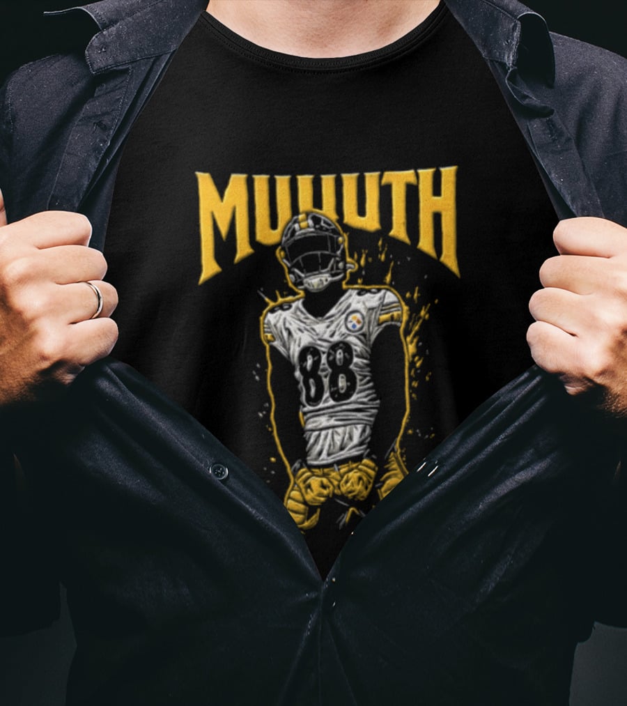 MUUTH Pat Freiermuth 88 Pittsburgh Steelers T-Shirt