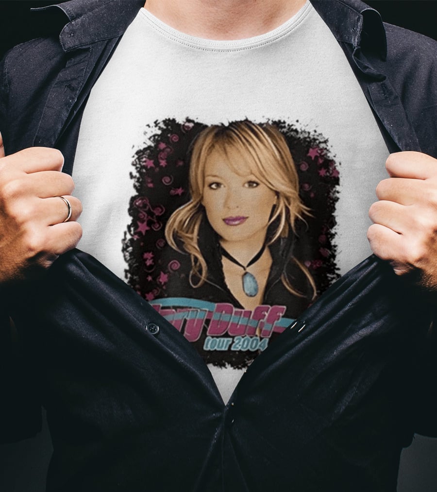 Hilary Duff Tour 2004 Y2K Pop Star Music Fashion T-Shirt
