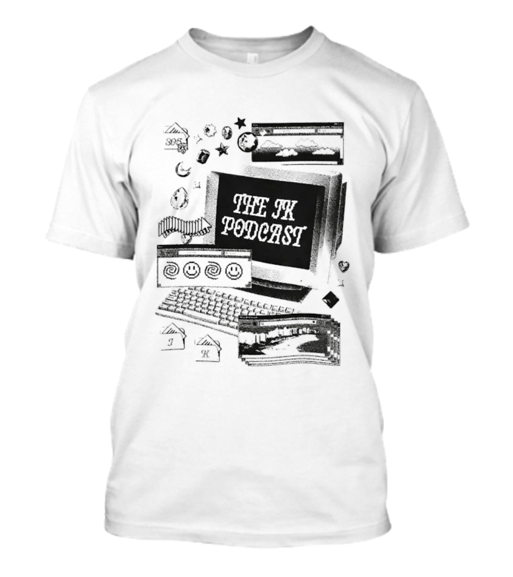 The JK Podcast 305 Computer Y2K Nostalgia Vintage Tech T-Shirt