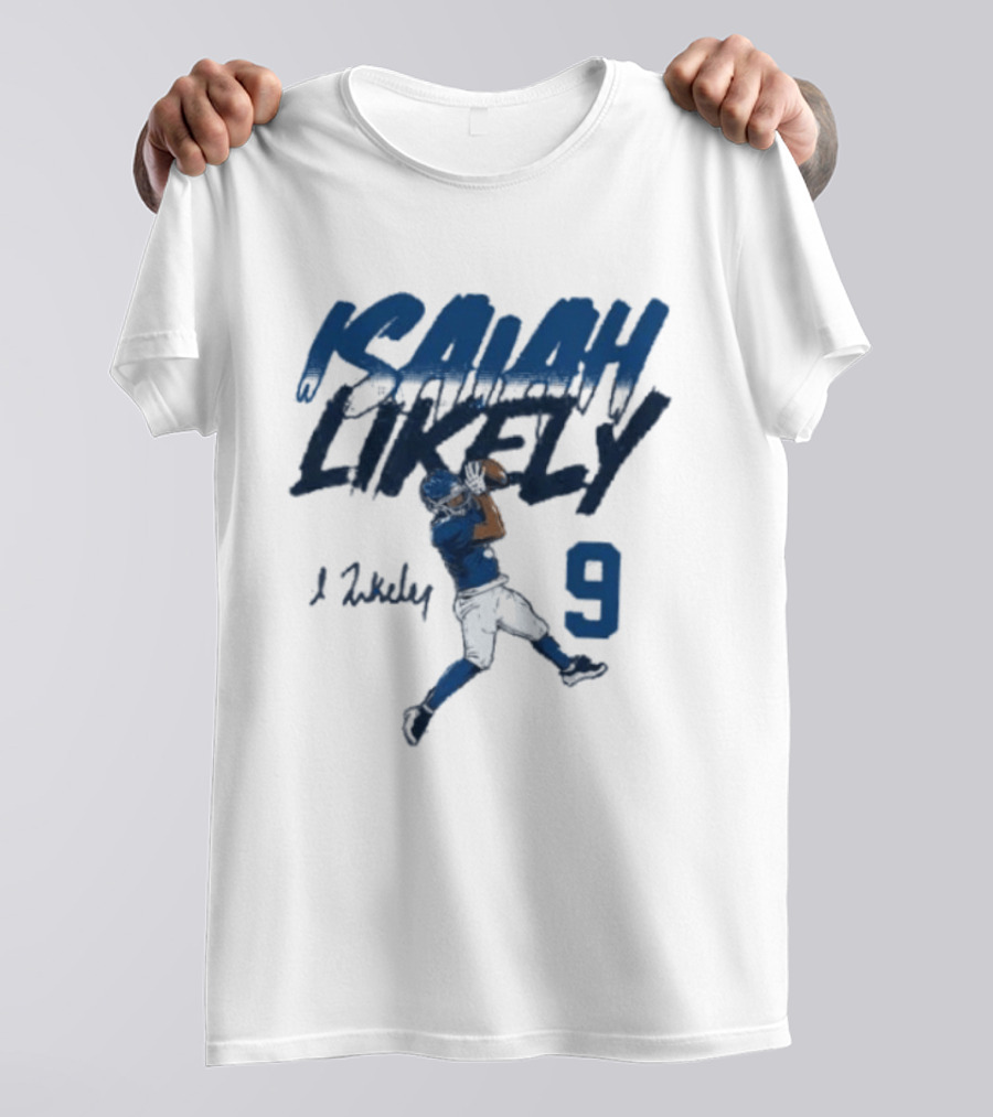 Isaiah Likely Catch Pose 9 New York Giants T-Shirt