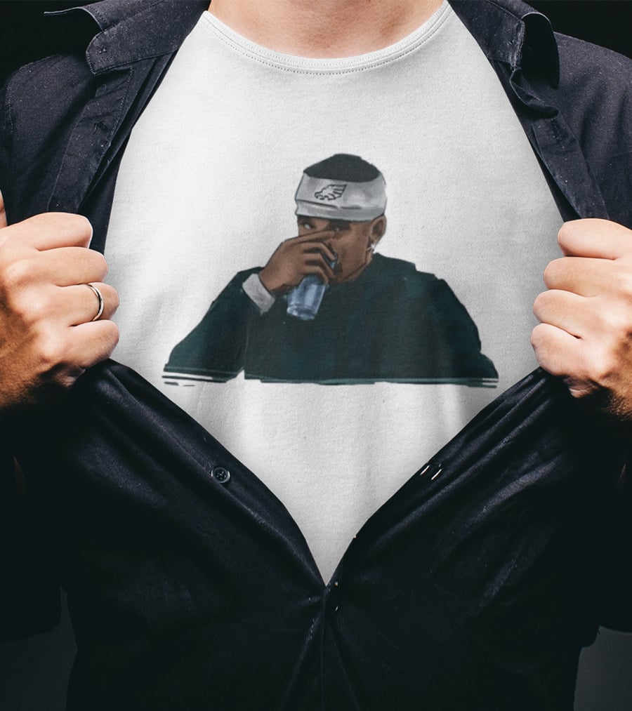 Philadelphia Eagles Jalen Hurts Hydration Headband T-Shirt