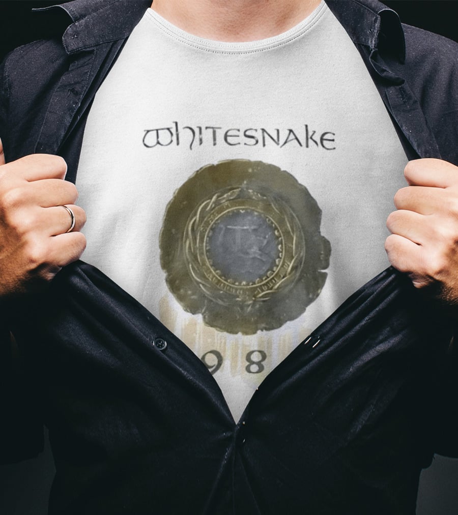 Whitesnake 1987 Album Cover Hard Rock Heavy Metal Band T-Shirt
