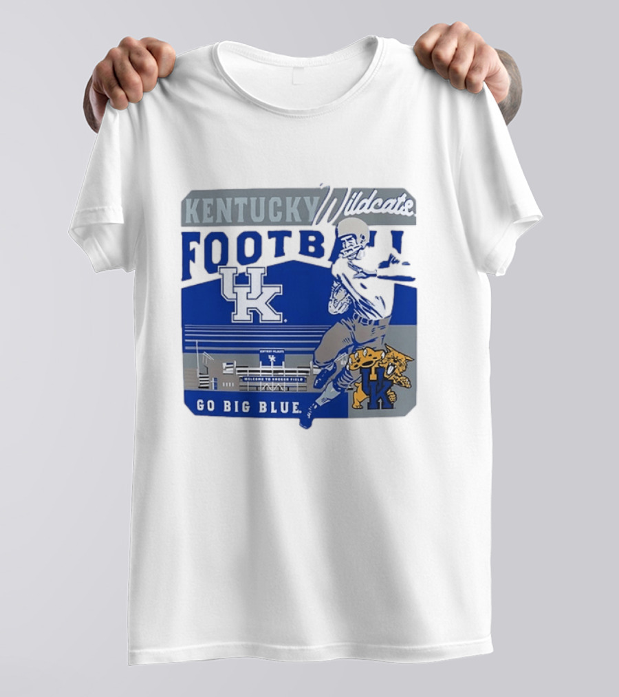 Kentucky Wildcats Football Go Big Blue Kroger Field UK Wildcats T-Shirt