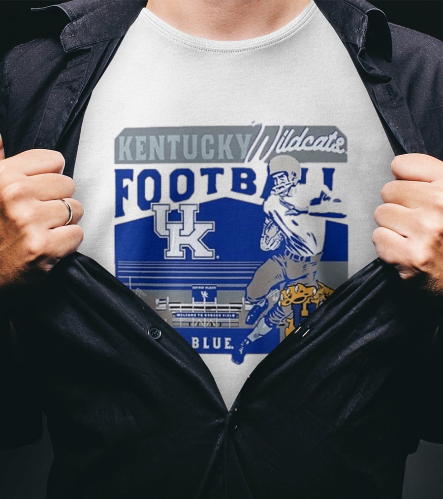 Kentucky Wildcats Football Go Big Blue Kroger Field UK Wildcats T-Shirt