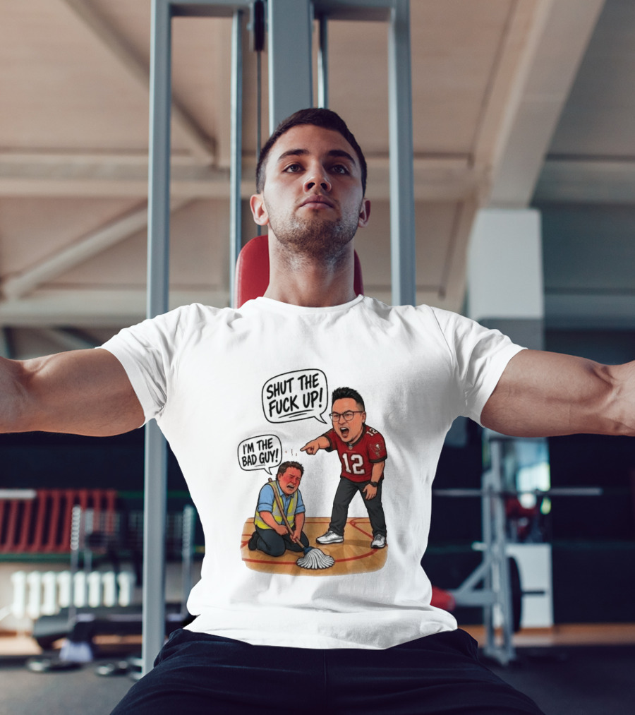 Rico Bosco Shut The Fuck Up I'm The Bad Guy 12 Red Jersey T-Shirt