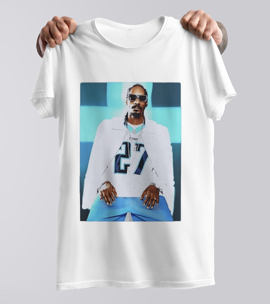 Tennessee Titans 27 Jersey Worn By Snoop Dogg T-Shirt